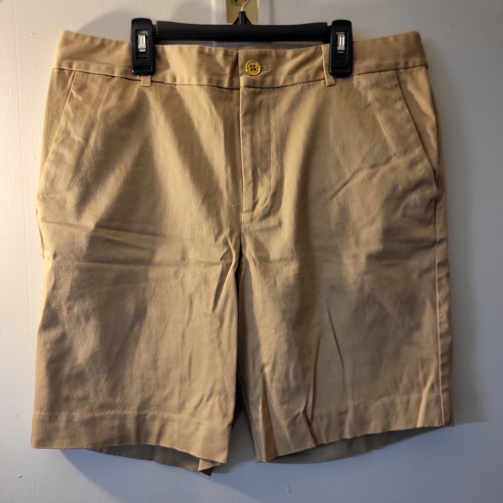 Ralph Lauren Women's Tan Flat Front Shorts